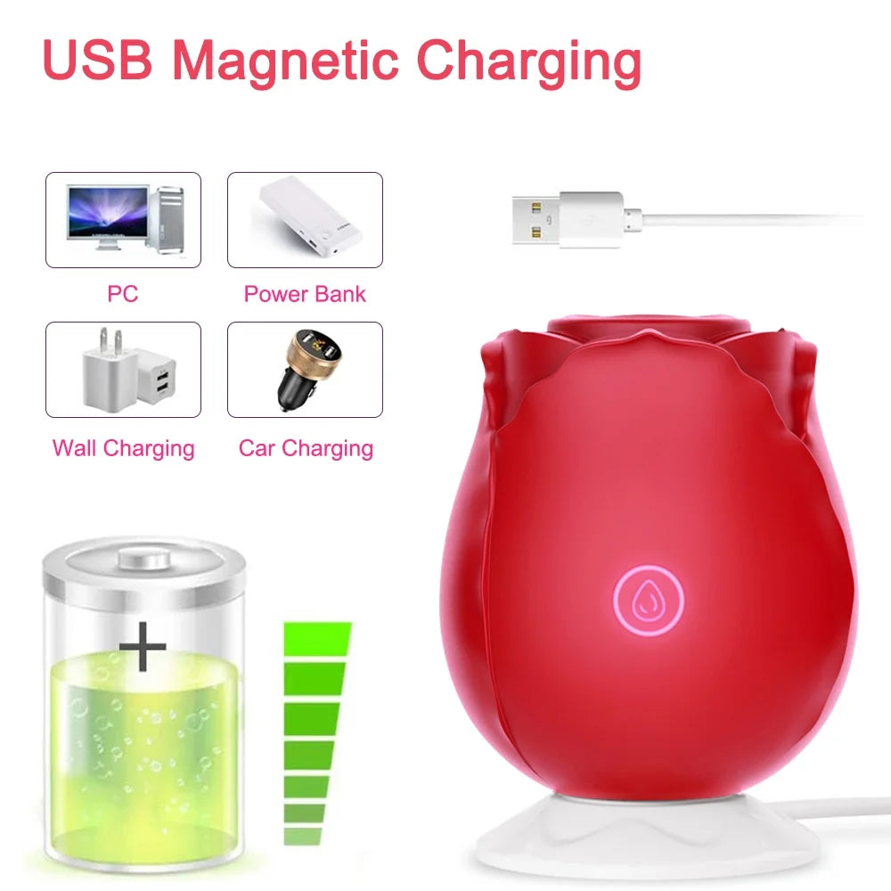 Rose Toy Sucking Vibrator Adult Sex Toys for Women and Couples