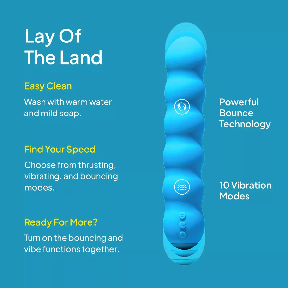 Hello Cake Bounce Vibe Thrusting Vibrator