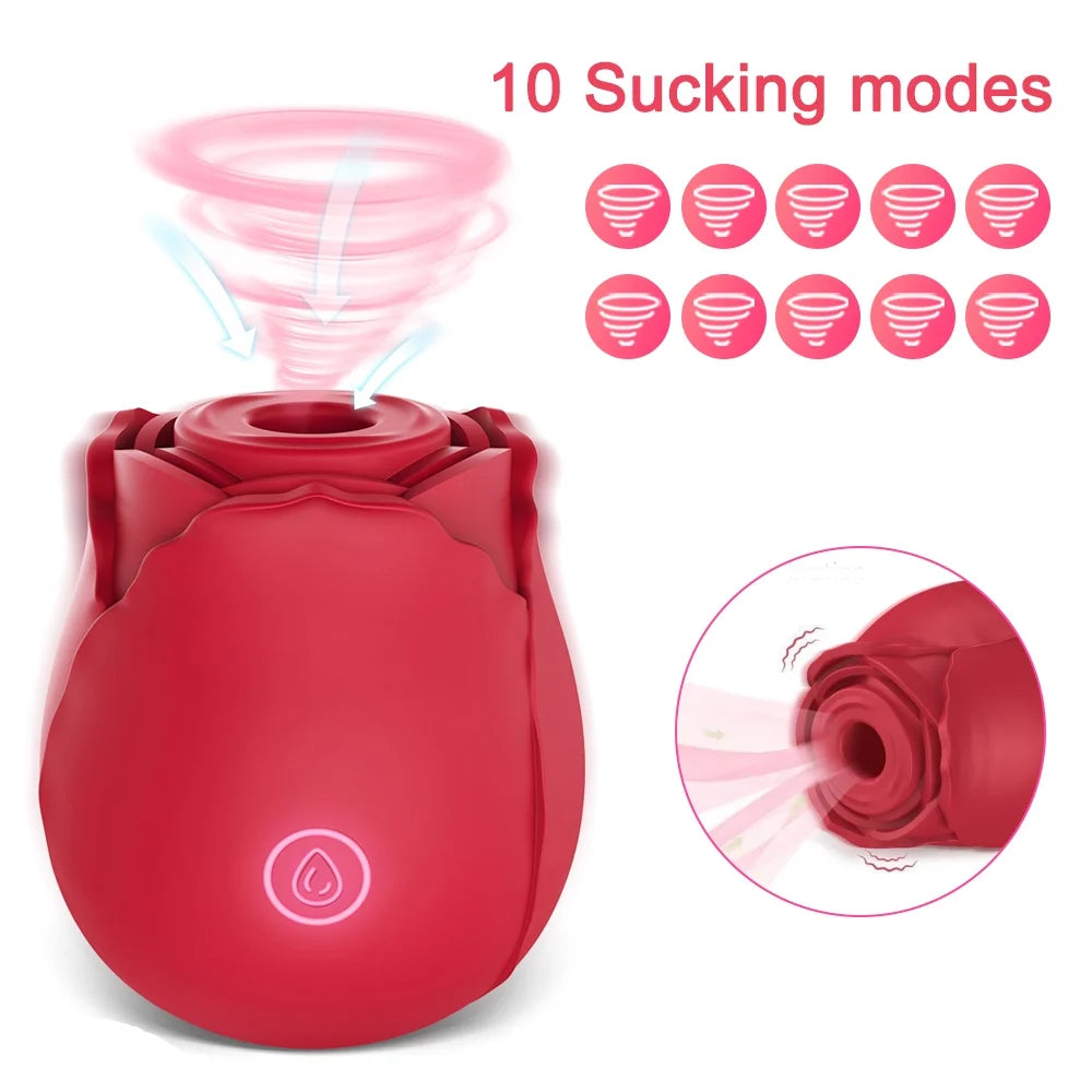Rose Toy Sucking Vibrator Adult Sex Toys for Women and Couples